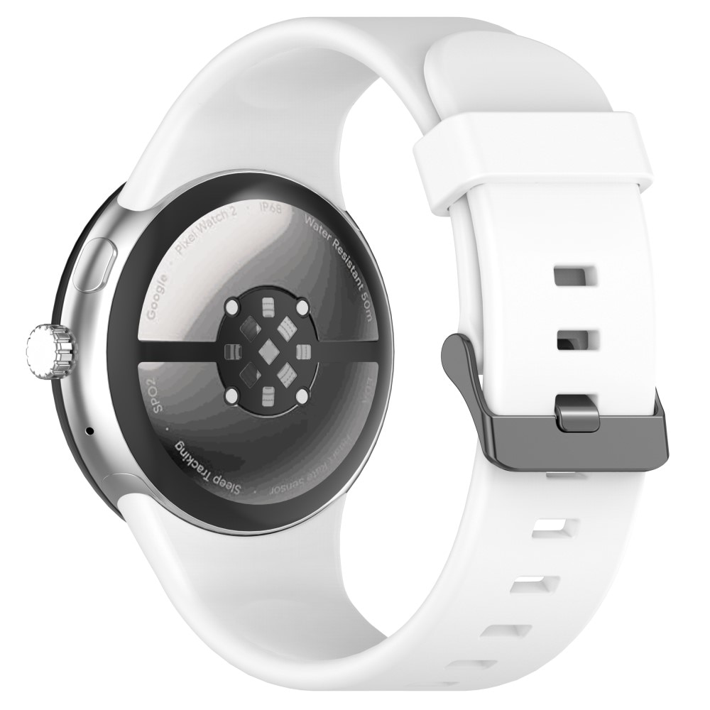 Google Pixel Watch 3 45mm Siliconen bandje Wit