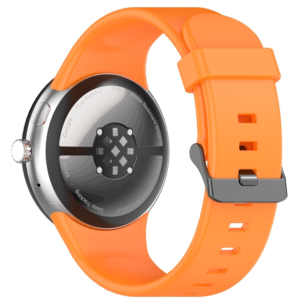 Google Pixel Watch 3 XL 45mm Siliconen bandje oranje