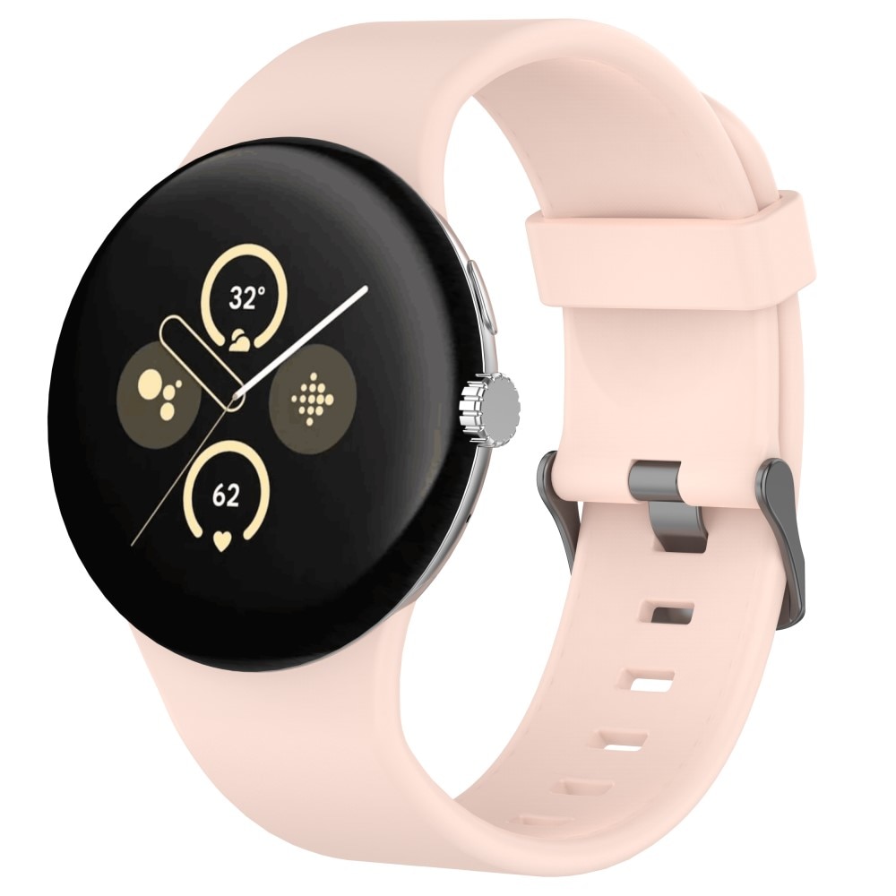 Google Pixel Watch 3 XL 45mm Siliconen bandje roze