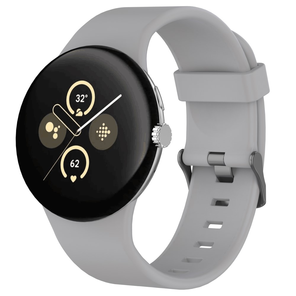 Google Pixel Watch 3 XL 45mm Siliconen bandje grijs