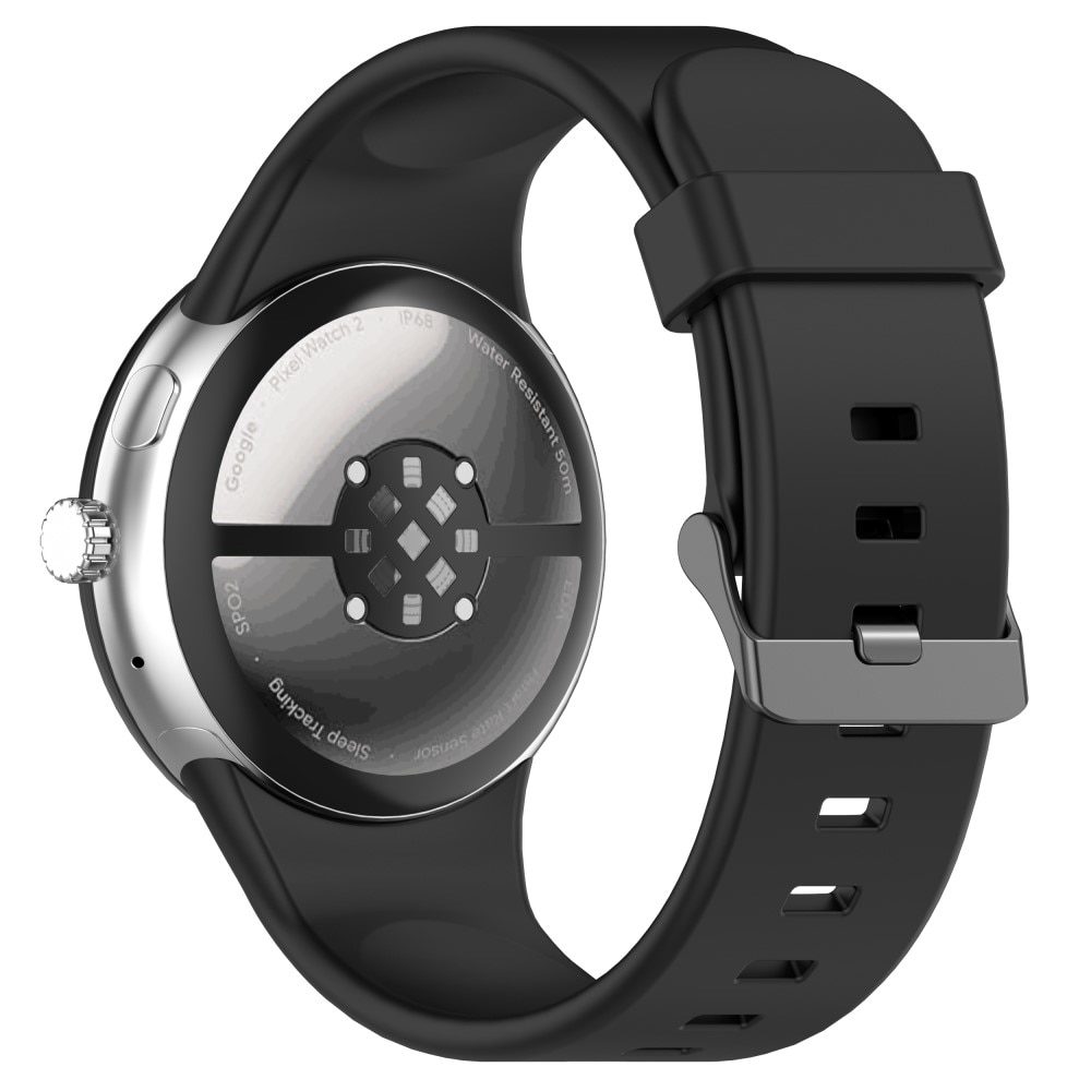 Google Pixel Watch 3 XL 45mm Siliconen bandje zwart