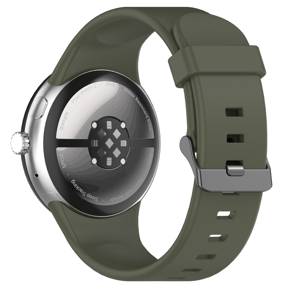 Google Pixel Watch 3 45mm Siliconen bandje Groen