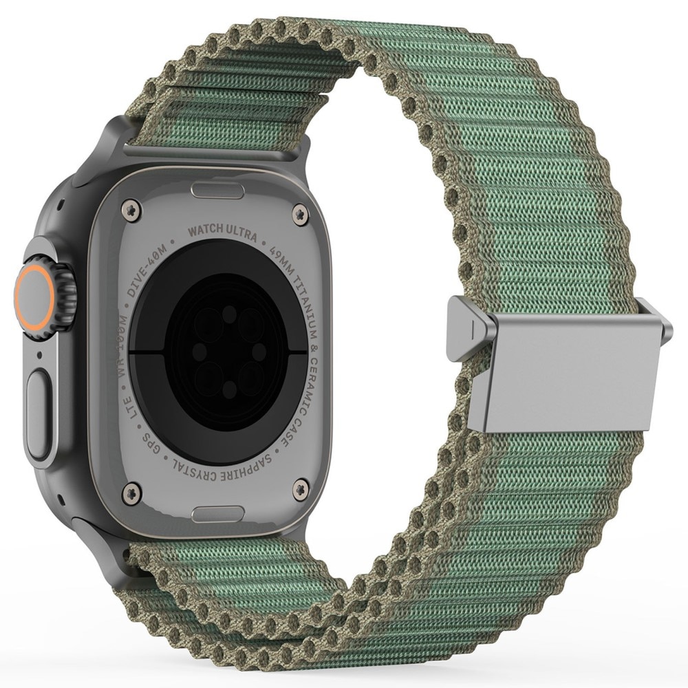 Apple Watch Series 9 45mm Active Nylon bandje grijs