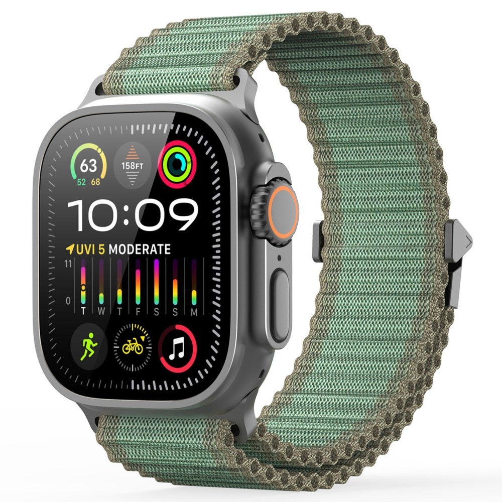 Apple Watch SE 44mm Active Nylon bandje grijs