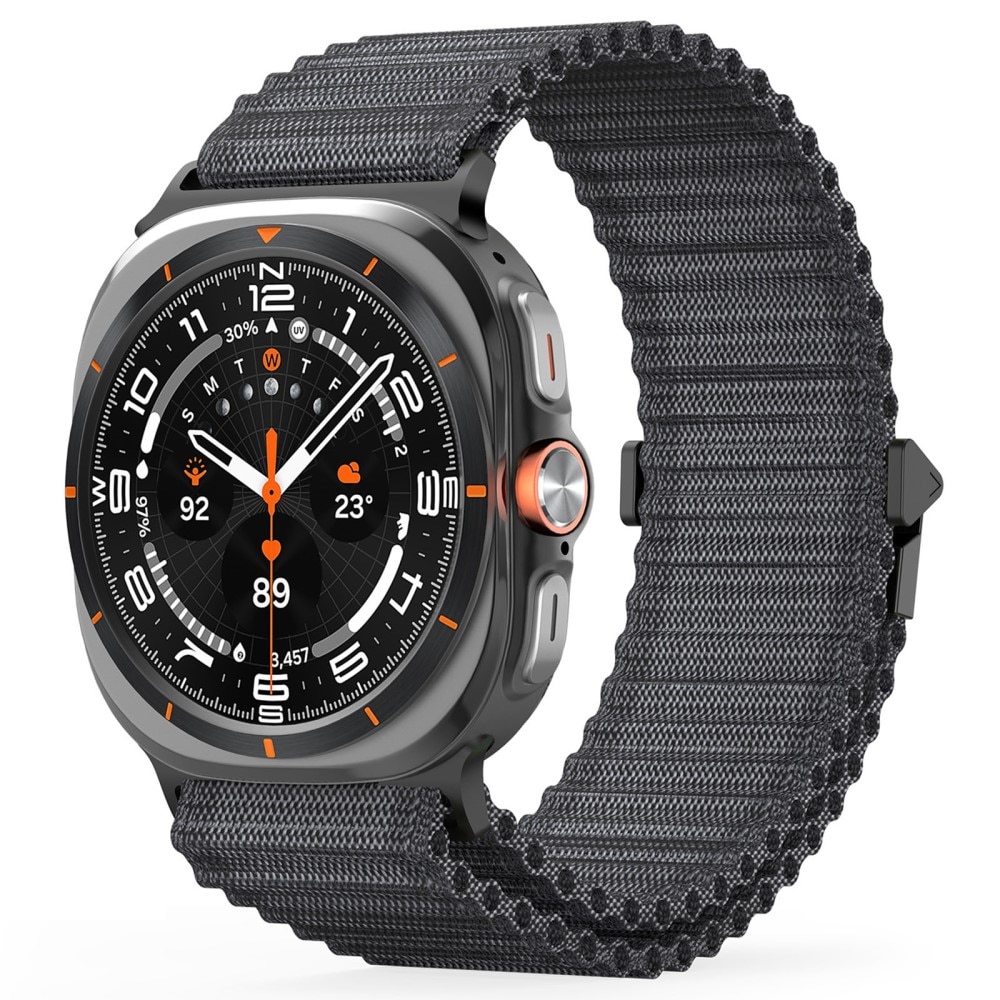 Samsung Galaxy Watch Ultra 47mm Active Nylon bandje grijs