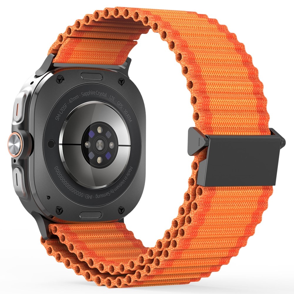 Samsung Galaxy Watch Ultra 47mm Active Nylon bandje Oranje