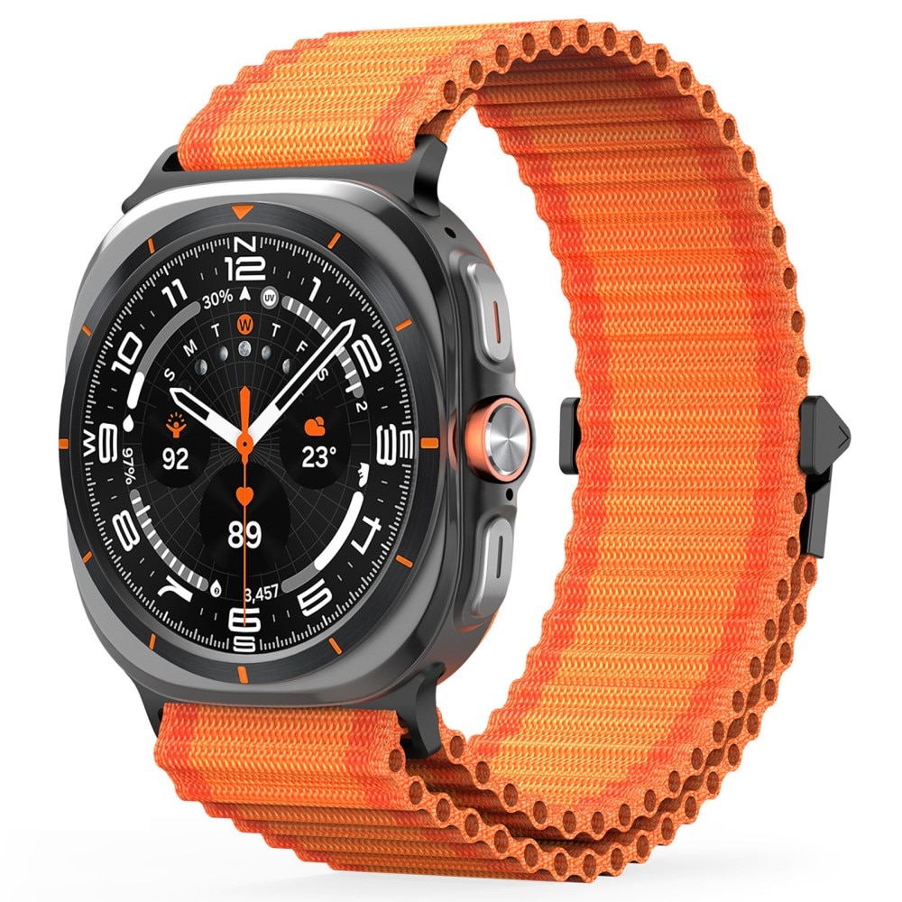 Samsung Galaxy Watch Ultra 47mm Active Nylon bandje Oranje