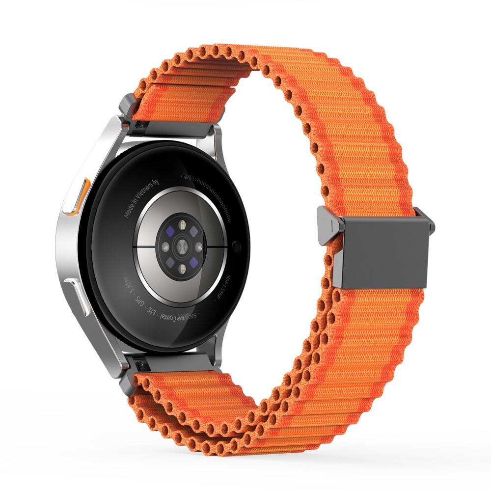 Samsung Galaxy Watch 7 40mm Active Nylon bandje oranje