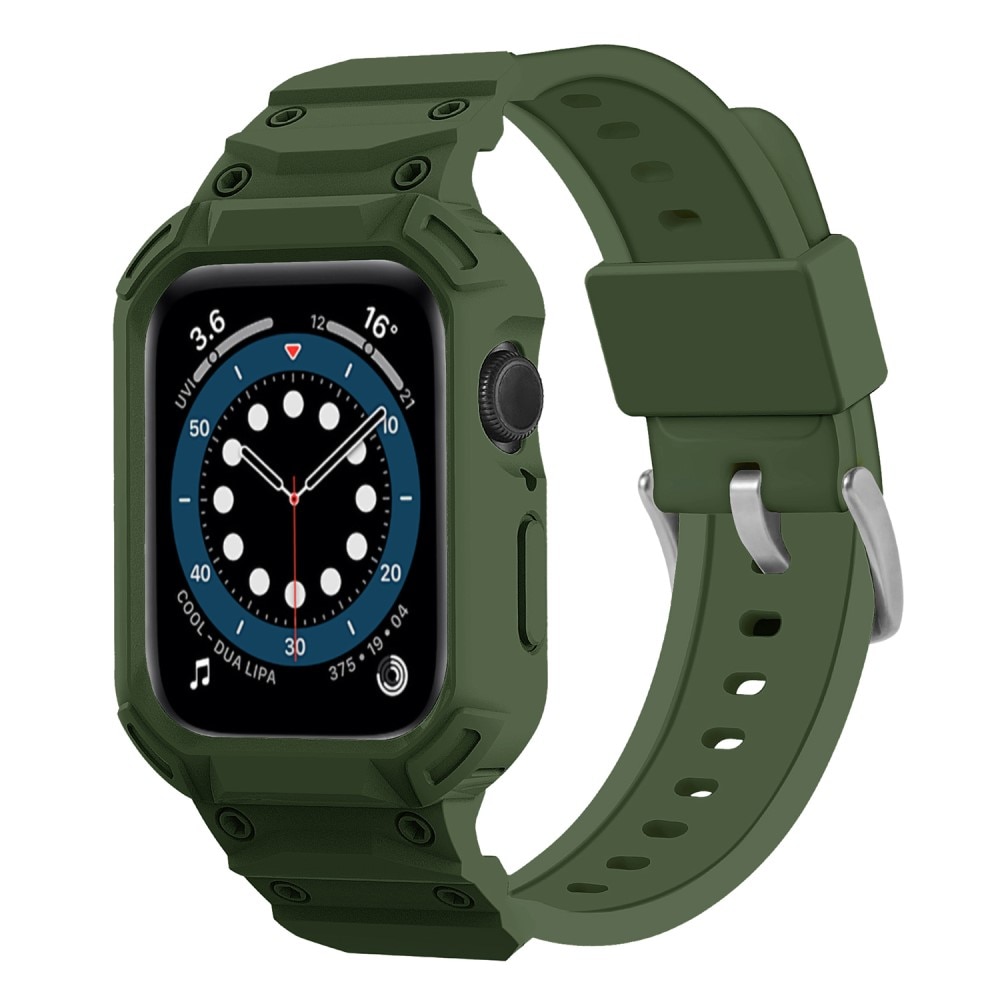 Apple Watch Series 10 46mm Adventure Case + Armband donkergroen