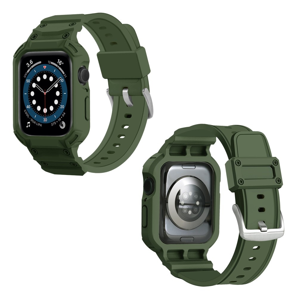 Apple Watch Series 10 46mm Adventure Case + Armband donkergroen