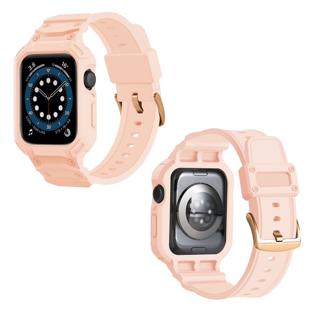 Apple Watch Series 10 42mm Adventure Case + Armband roze