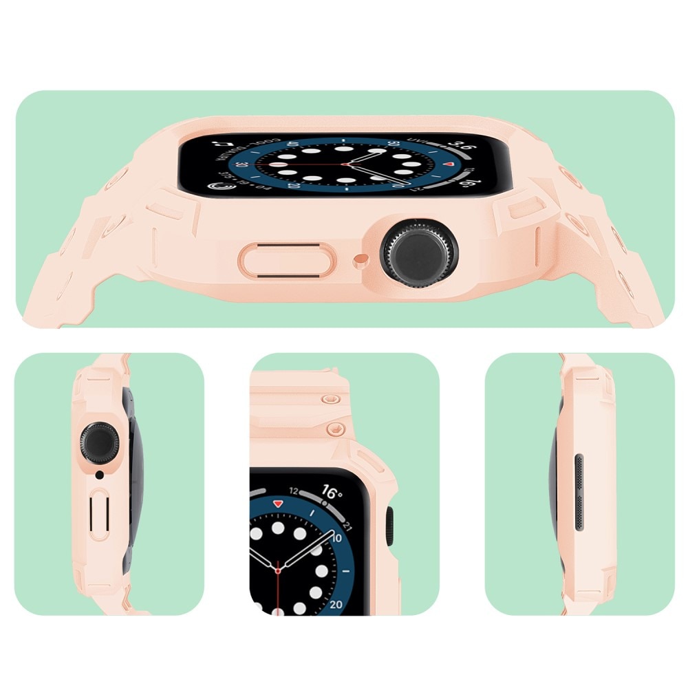 Apple Watch Series 10 42mm Adventure Case + Armband roze