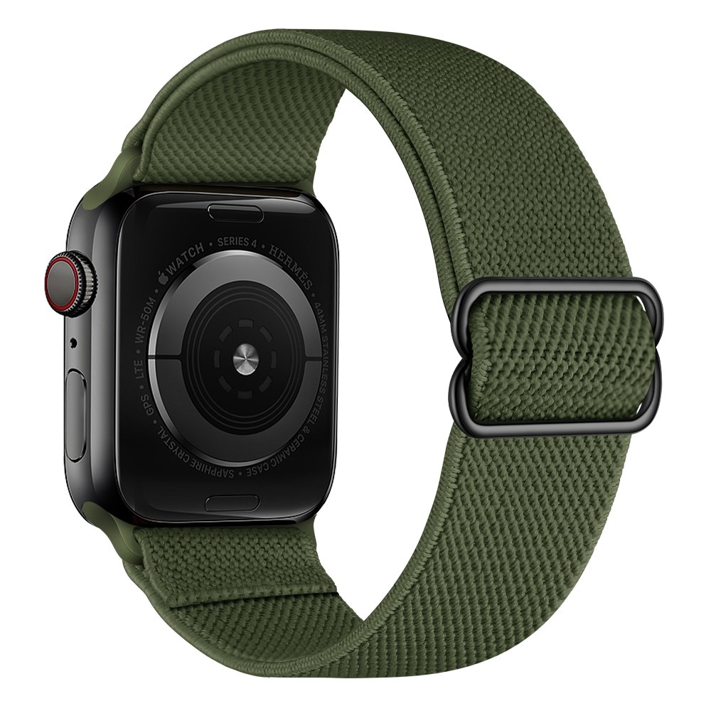 Apple Watch 41mm Series 7 Elastisch Nylon bandje groen