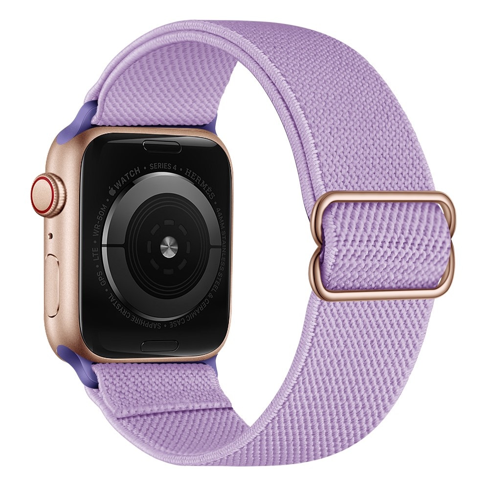 Apple Watch SE 44mm Elastisch Nylon bandje Paars