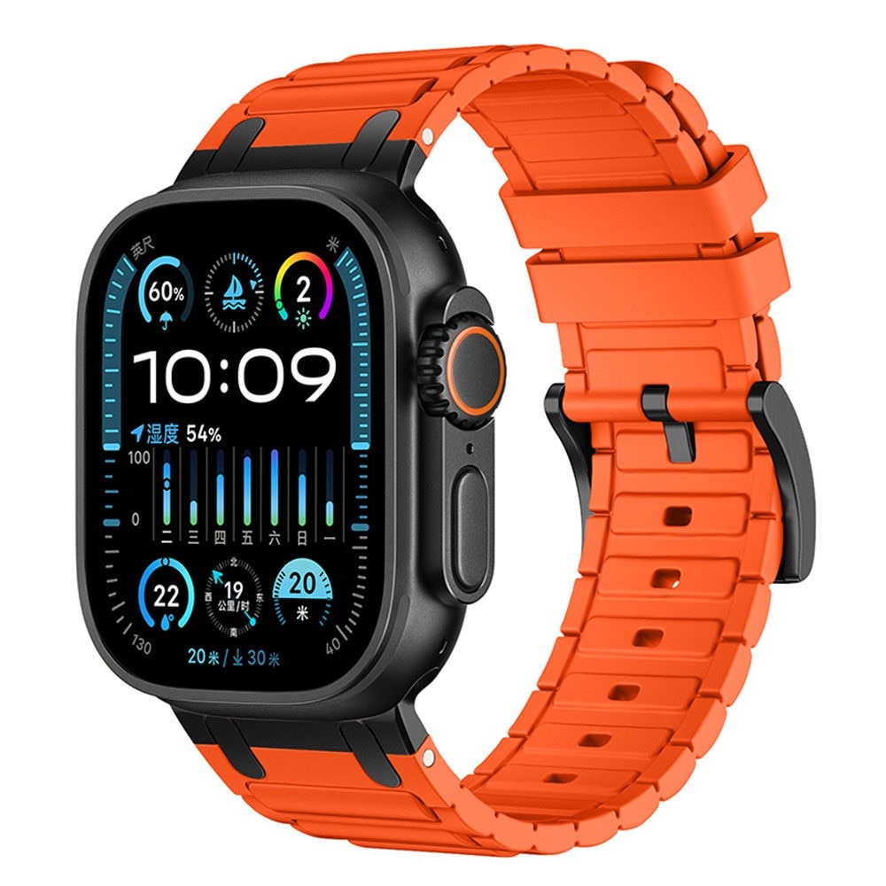 Apple Watch Series 1-3 42mm Tough Silicone Strap, Oranje