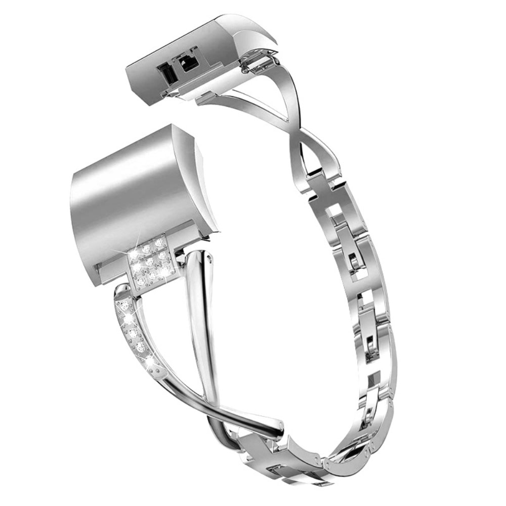 Fitbit Charge 6 Crystal Bracelet Zilver