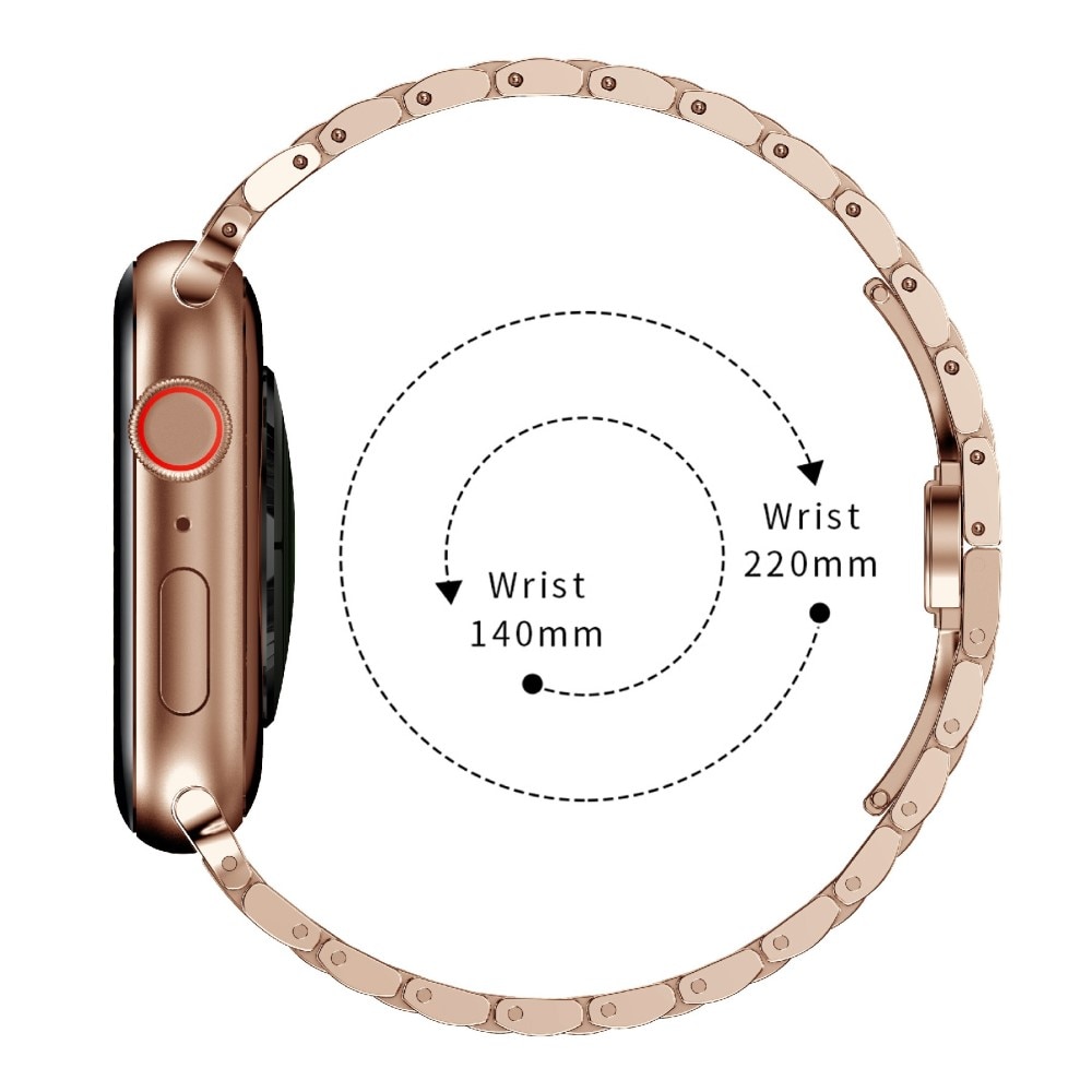 Apple Watch SE 44mm Business Metalen Armband rosé goud