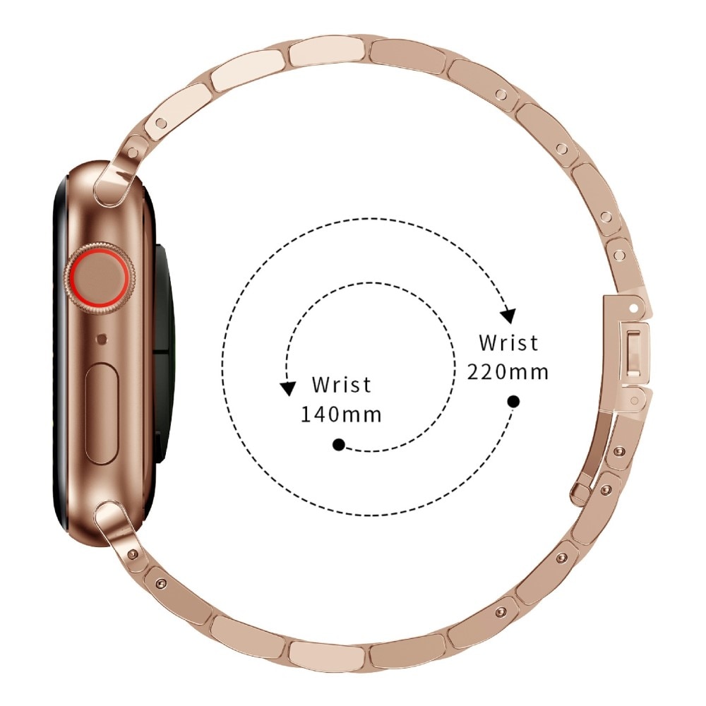 Apple Watch 44mm Slim Metalen Armband rosé goud