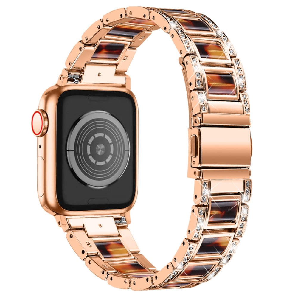 Apple Watch 45mm Series 7 Diamond Bracelet Rosegold Coffee