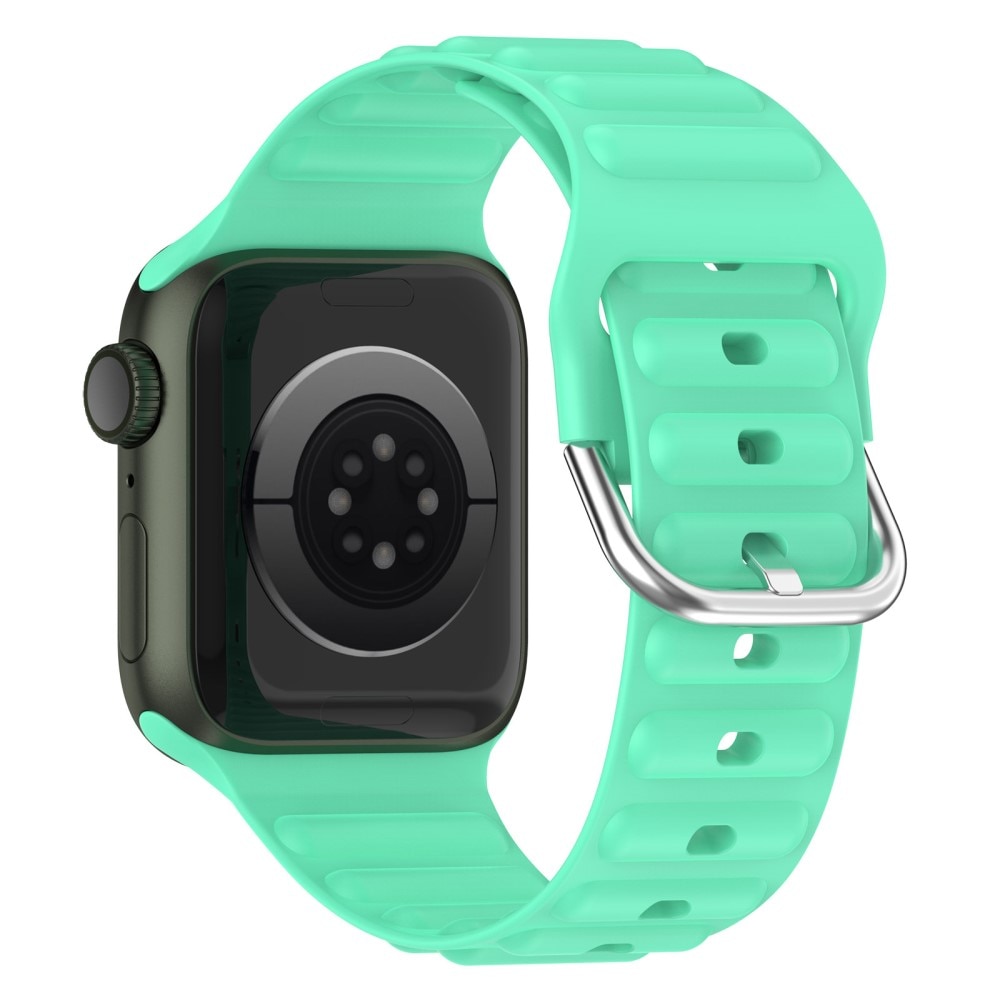 Apple Watch 45mm Series 7 Resistant Siliconen bandje groen