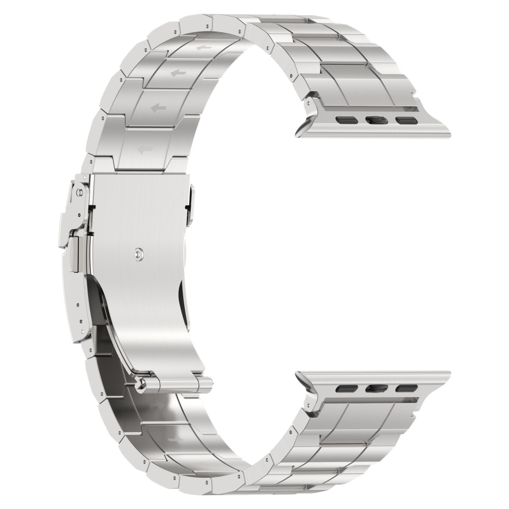 Elevate Titanium Armband Apple Watch 45mm Series 8 zilver