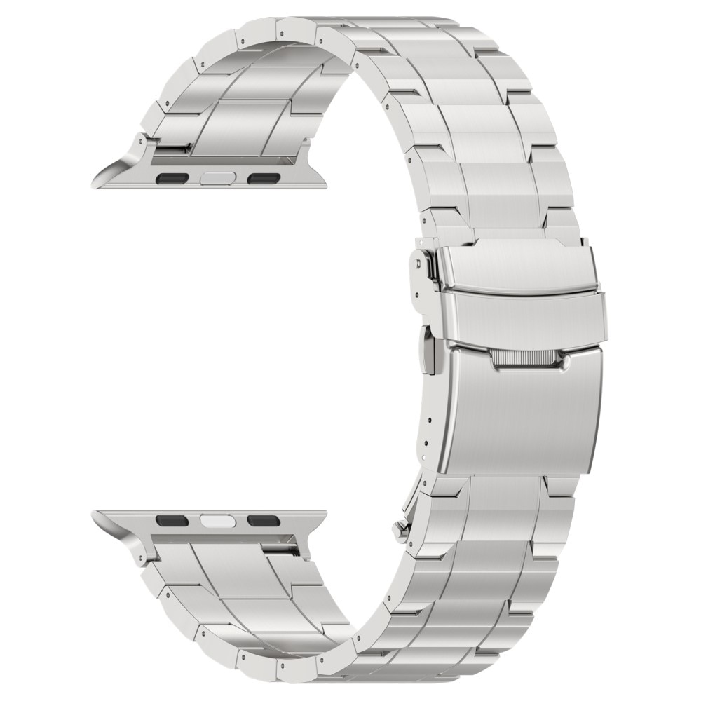 Elevate Titanium Armband Apple Watch 45mm Series 8 zilver