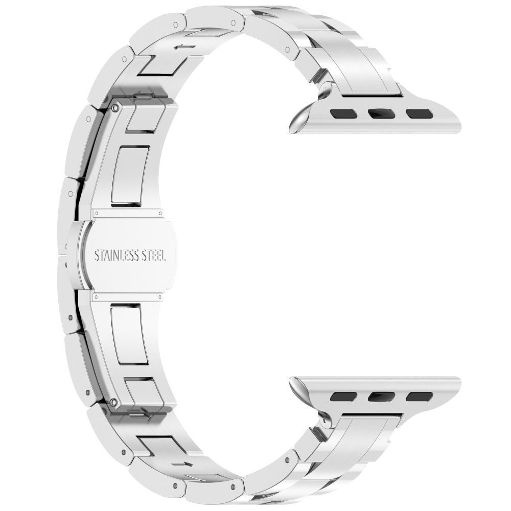 Smal Titanium Bandje Apple Watch 41mm Series 9 zilver