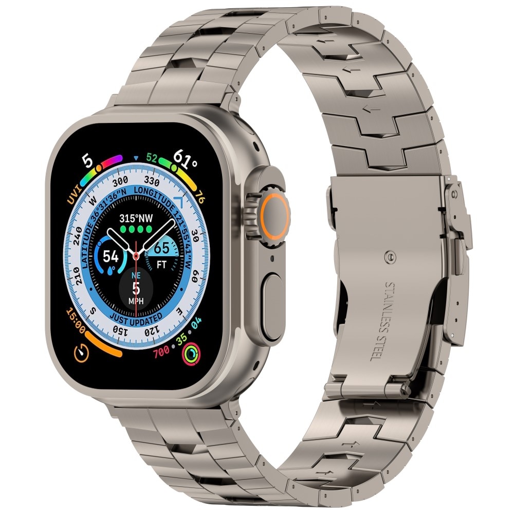 Race Titanium Armband Apple Watch Series 10 42mm grijs