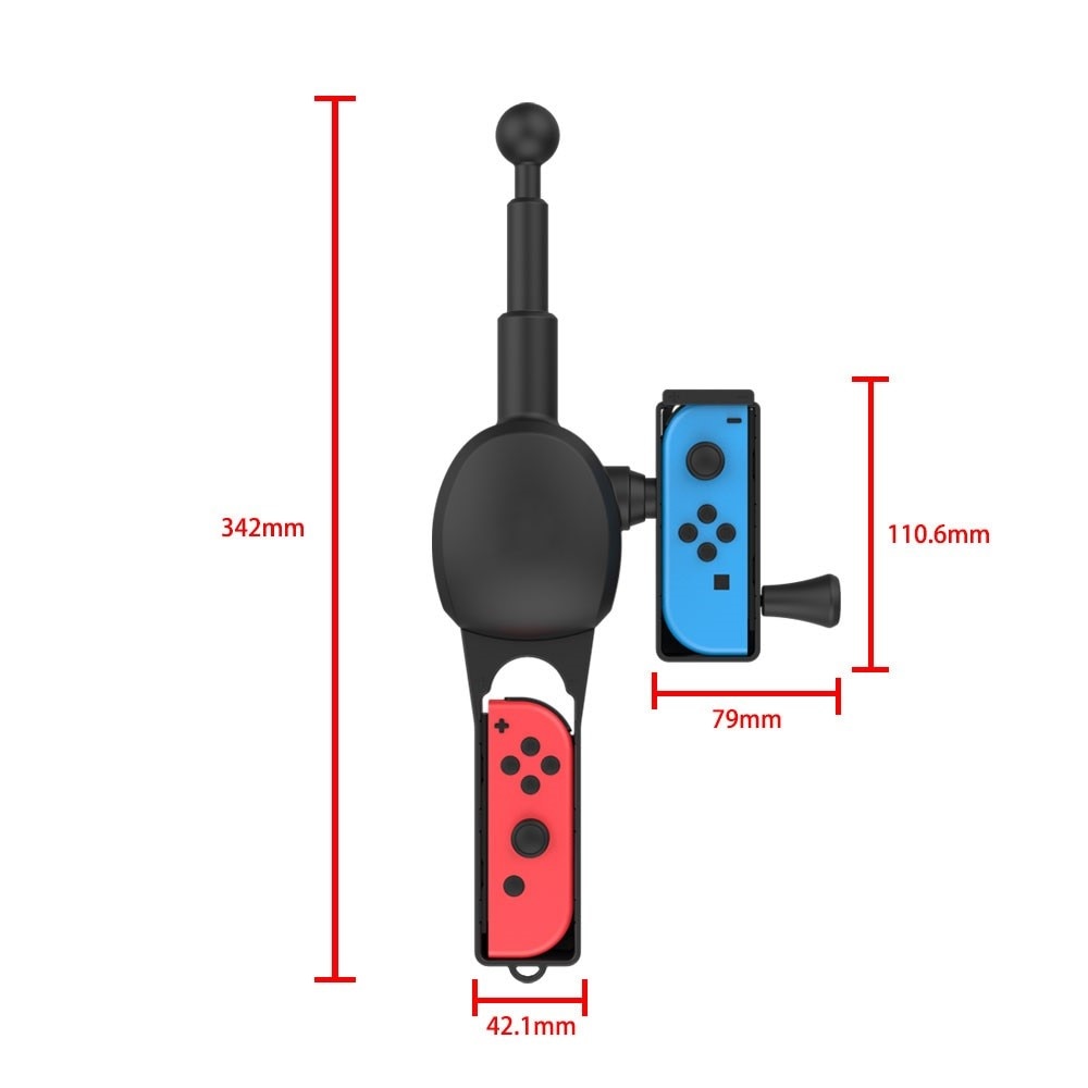 Joy-Con Visspullen voor Nintendo Switch zwart