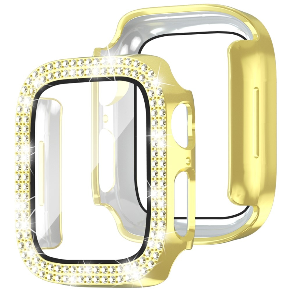 Full Cover Case Rhinestone Apple Watch Series 4-6 44mm goud