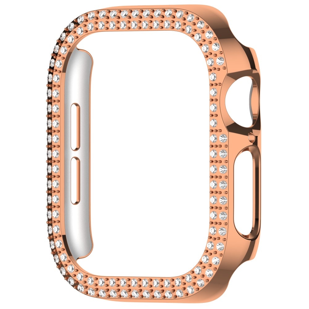 Apple Watch Series 10 42mm Rhinestone Hardcase rosé goud