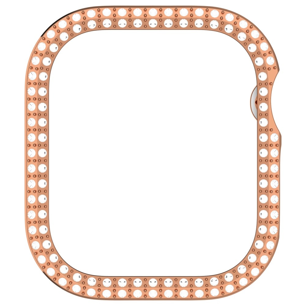 Apple Watch Series 10 42mm Rhinestone Hardcase rosé goud