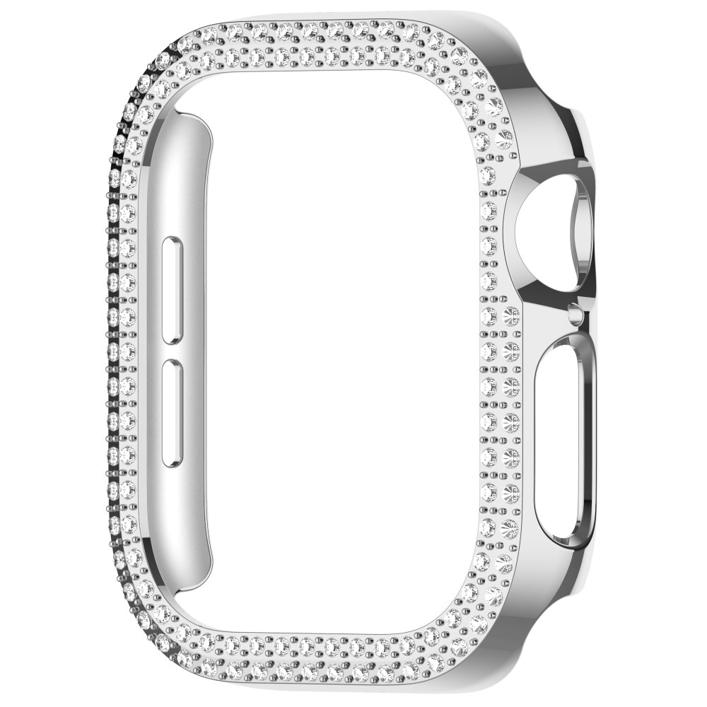 Apple Watch Series 10 42mm Rhinestone Hardcase zilver