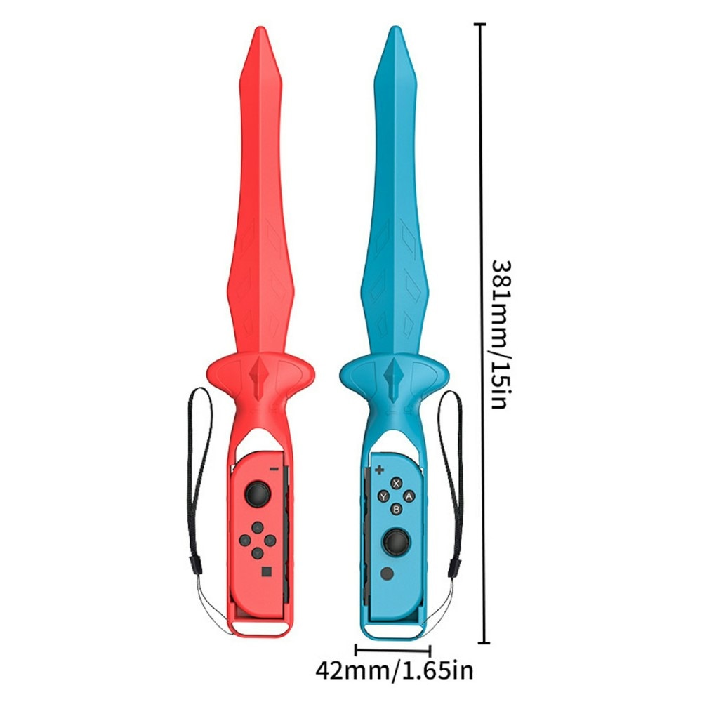 Joy-Con Zwaard voor Nintendo Switch blauw/rood