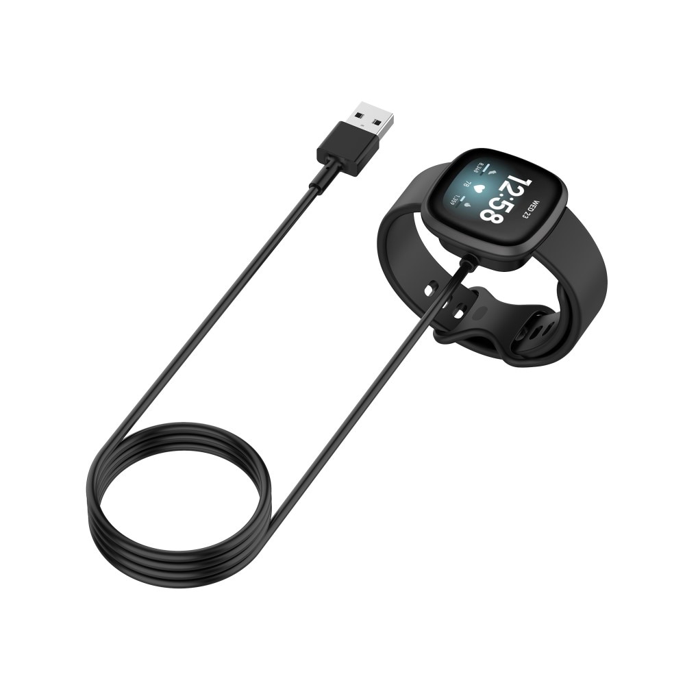 Fitbit Versa 4 Magnetische Oplader Zwart