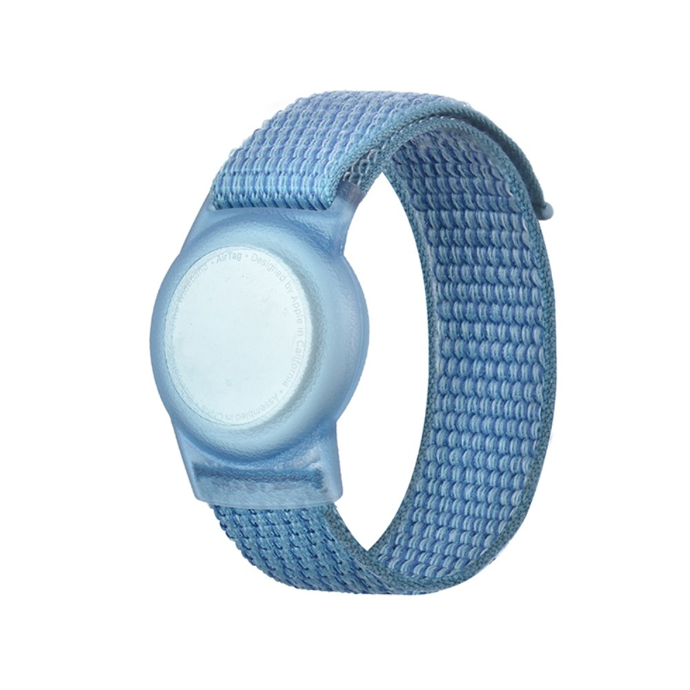 Apple AirTag Nylon bandje kinderen blauw