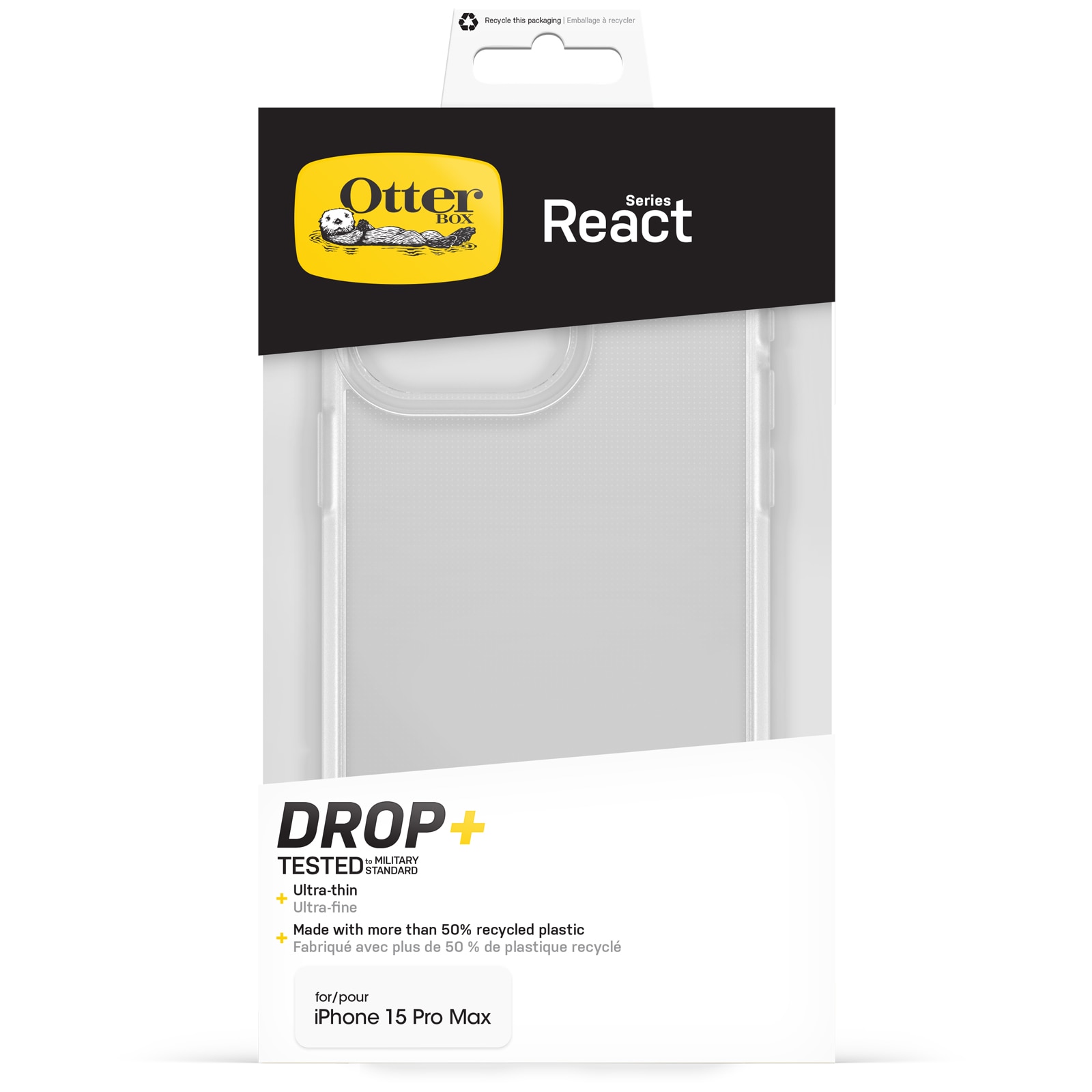 React Hoesje iPhone 15 Pro Max Clear