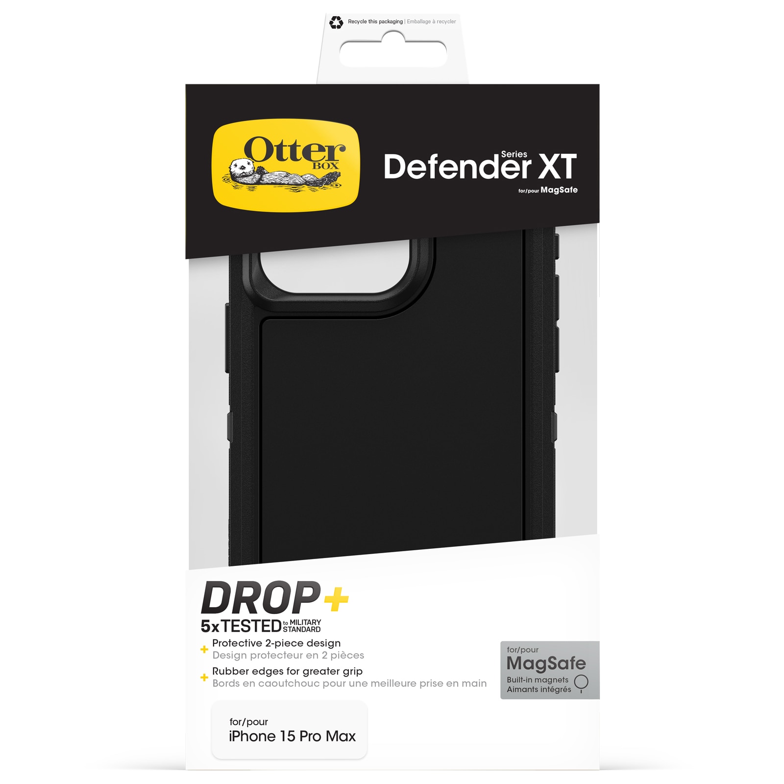 Defender XT Hoesje iPhone 15 Pro Max zwart