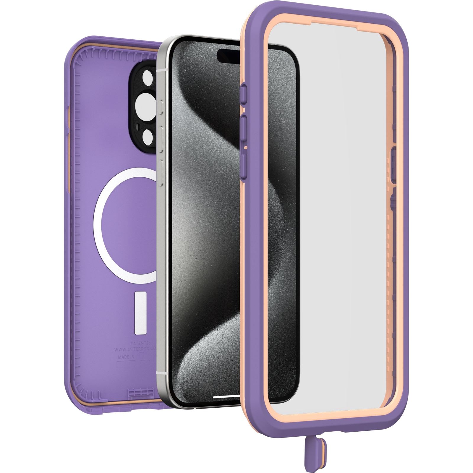 FRE MagSafe Case iPhone 15 Pro Max Plum