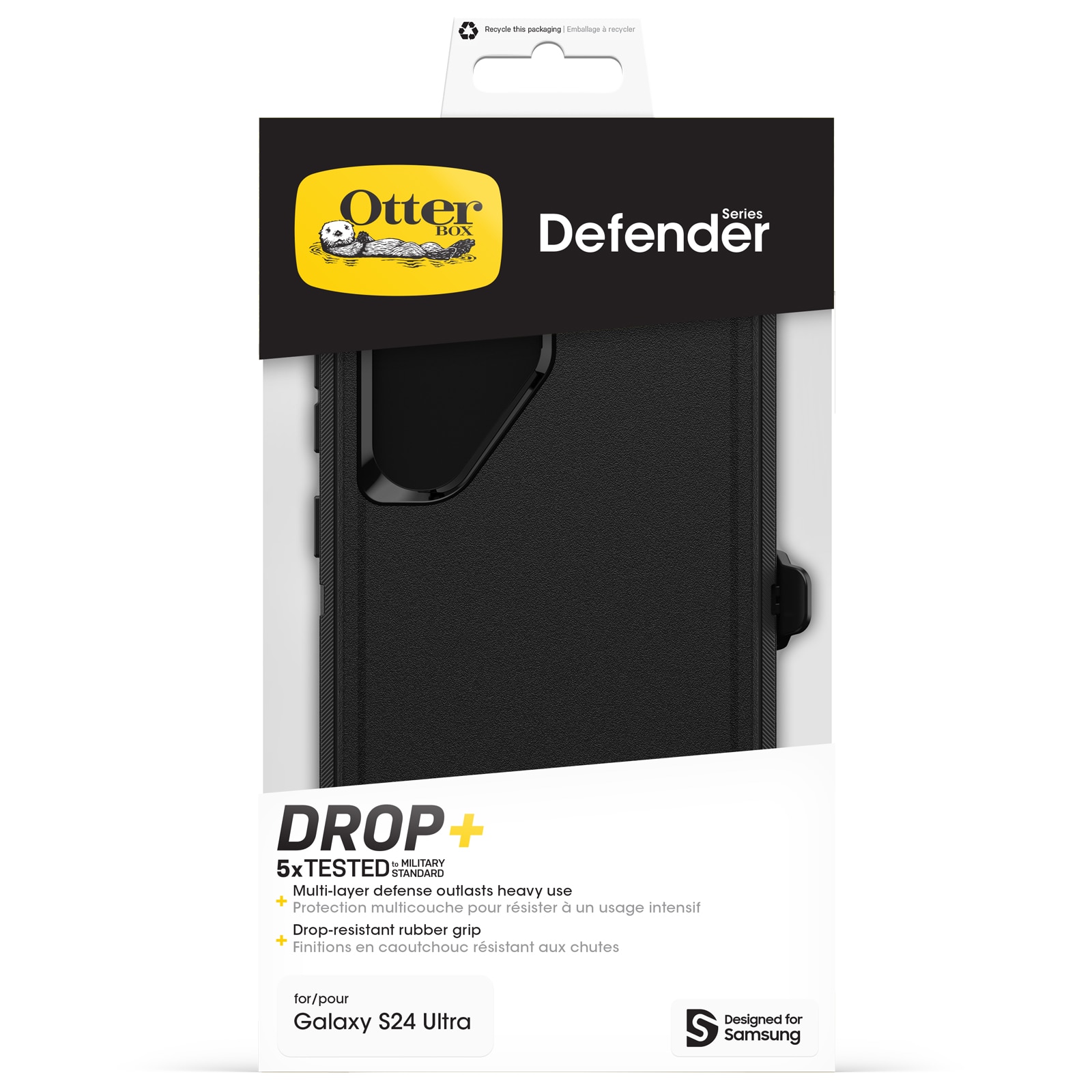 Defender Case Samsung Galaxy S24 Ultra zwart