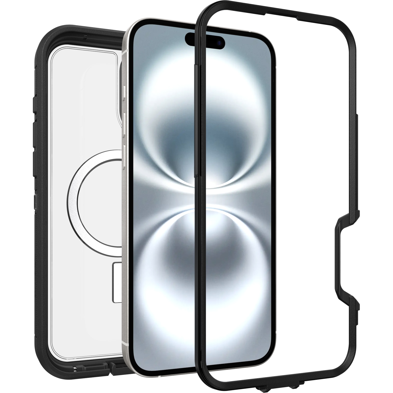 Defender XT Hoesje iPhone 16 Plus Clear/Black