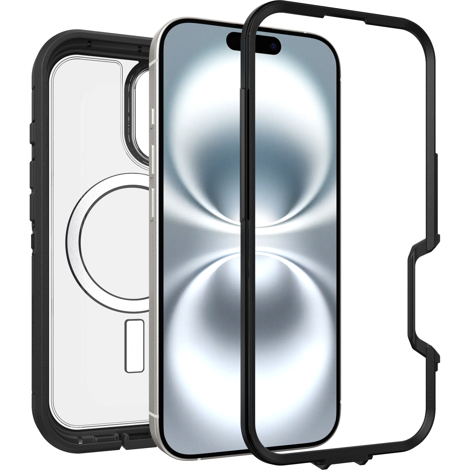 Defender XT Hoesje iPhone 16 Clear/Black