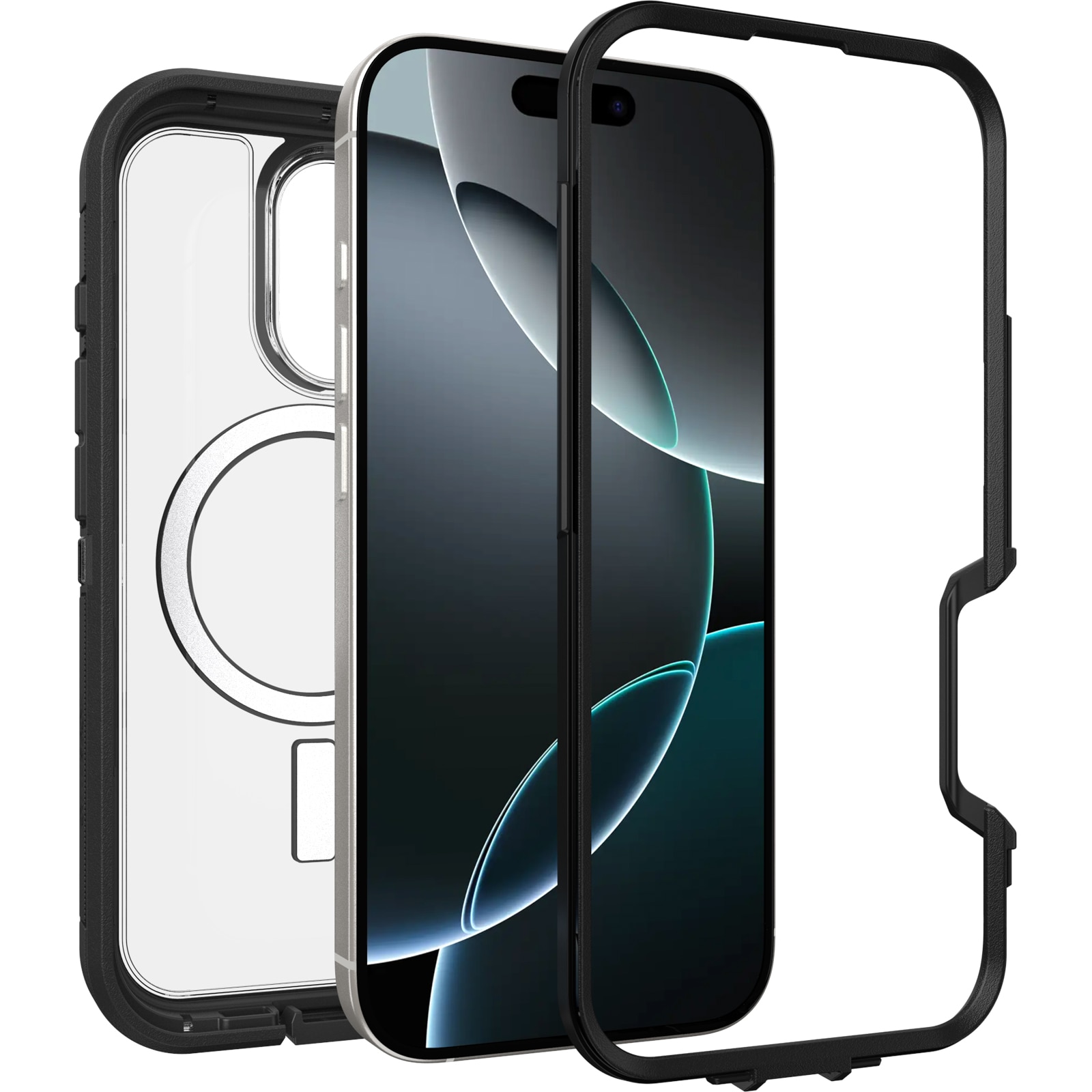 Defender XT Hoesje iPhone 16 Pro Clear/Black