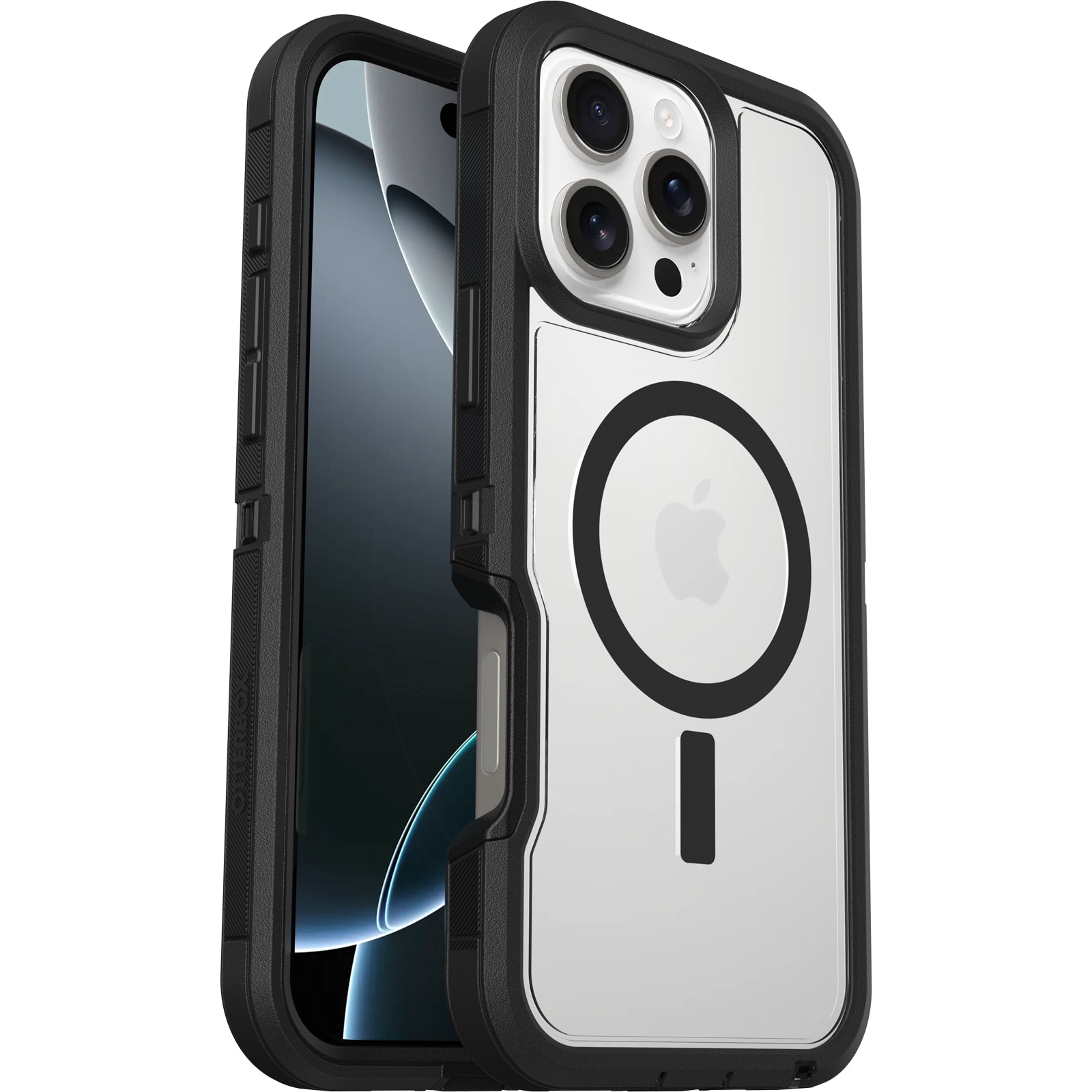 Defender XT Hoesje iPhone 16 Pro Max Clear/Black