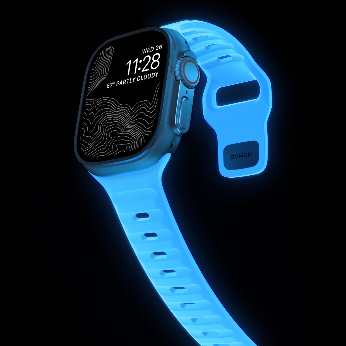 Sport Band Apple Watch Ultra 49mm 1st Gen Icy Blue Glow - Limited edition