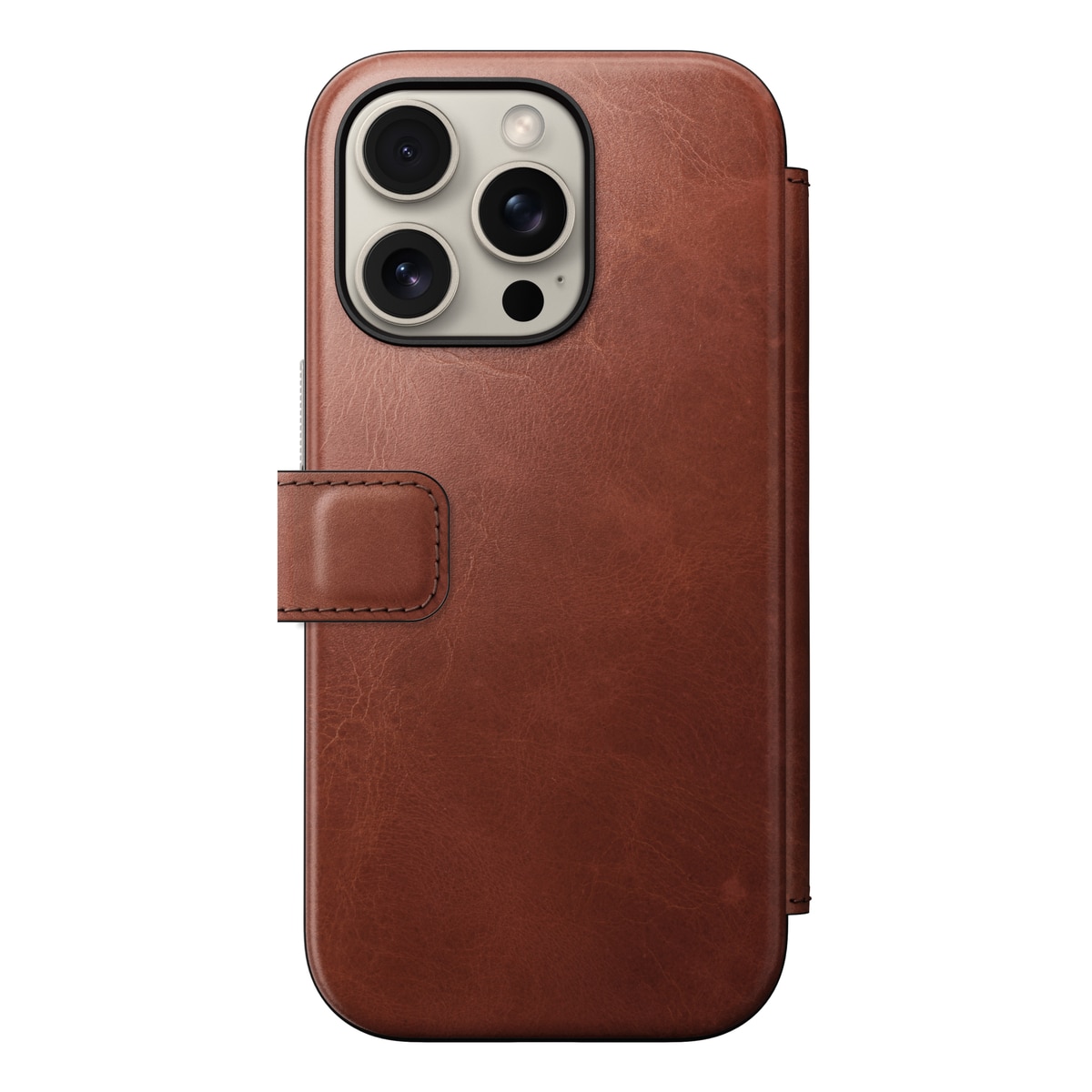 Modern Horween Leather Folio MagSafe iPhone 16 Pro Olde Dublin