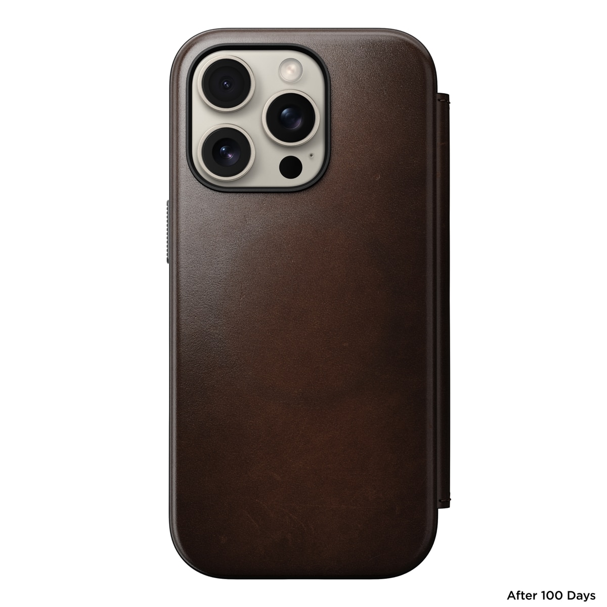 Modern Horween Leather Folio MagSafe iPhone 16 Pro Rustic Brown