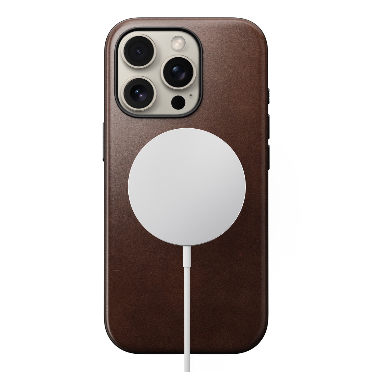 Modern Case Horween Leather MagSafe iPhone 16 Pro Rustic Brown