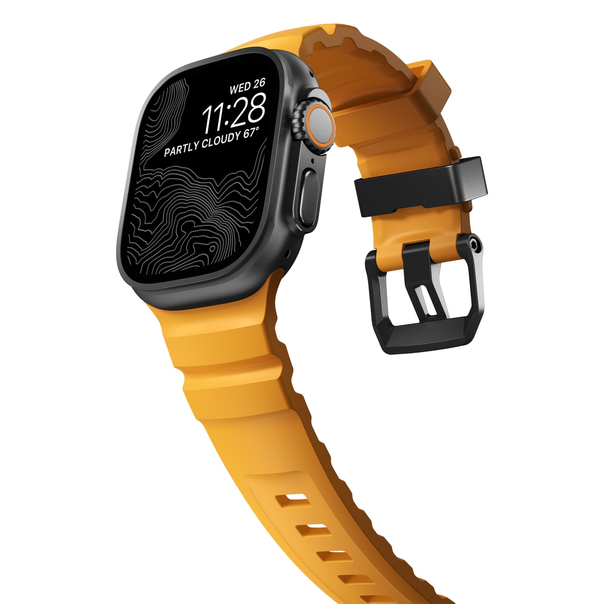 Rocky Point Band Apple Watch Series 8 45mm Sol (Black Hardware)