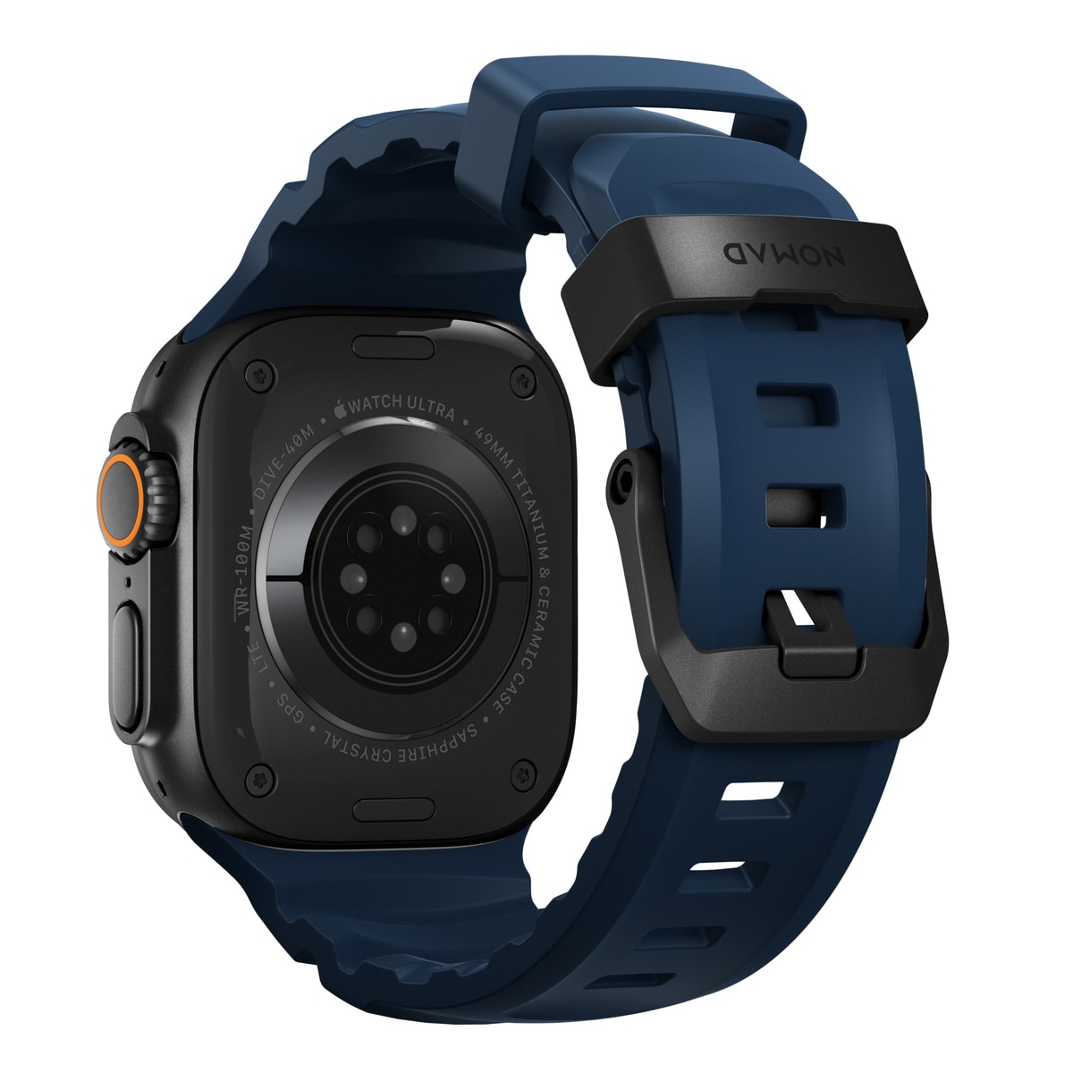 Rocky Point Band Apple Watch Series 9 45mm Atlantic (Black Hardware)